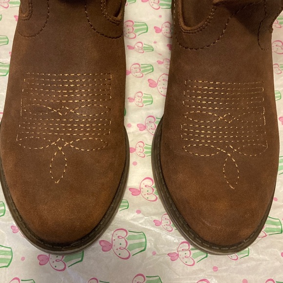 Brown Kids Cowboy Boots - Picture 4 of 8
